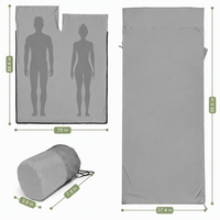 Sac de couchage de camping avec doublure sportive, idéal pour les voyages. Sac de couchage de sport pour le camping avec un ensemble de draps propres