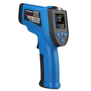 Doppel laser Industrie Infrarot Thermometer Farb-LCD-Display Hoch temperatur pistolen Industrie Haushalts thermometer