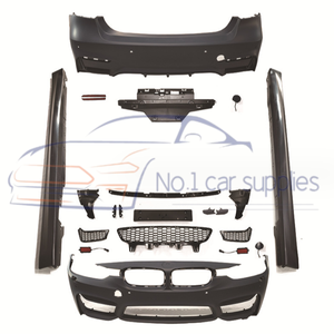 Kit de carrocería para parachoques de coche F30, actualización de estilo M3, faldas laterales delanteras y traseras, estiramiento facial para <span class=keywords><strong>3</strong></span> Series <span class=keywords><strong>F</strong></span> F35 328i 335i - Product Image 1