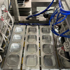 Machine à emballer les plateaux en papier d'aluminium de haute qualité Machine à emballer les pâtés Machine à sceller les plateaux pour les aliments - Product Image 3