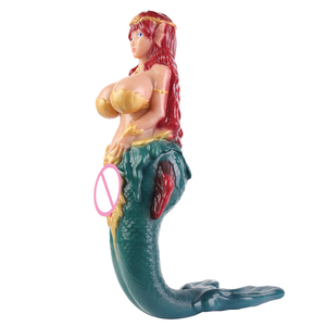 GEEBA Fantasy Mermaid Male Masturbator Red Hair Elf Pocket Pussy Cup, Soft Silicone Adult Sex Toys for Men, Manual Stroker, Onahole - Product Image 4