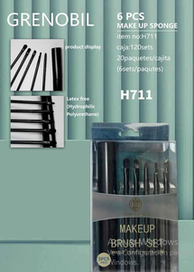 Set di pennelli per trucco Grennoot 5 pezzi con setole sintetiche e manico in plastica modello 6711 - Product Image 3