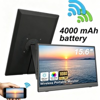 Écran portable sans fil 1080P 15,6 pouces en gros, rotation automatique via capteur de gravité, batterie lithium intégrée 4000 mAh