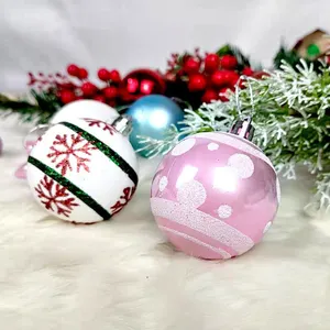 42 шт. украшения в виде рождественских шаров для рождественской елки, небьющиеся украшения для рождественской елки, подвесной шар для праздника