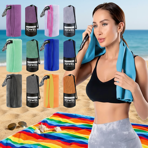 Serviette à séchage rapide en microfibre 40x80cm haute Absorption léger sans sable moderne Gym Yoga voyage Camping nager plage - Product Image 1