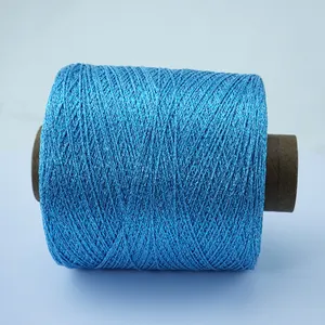 Wholesale Lurex Metal Yarns Tape Type For Knitting For Shiny Hollow Out Clothes Knitting Fancy Yarn Of Lurex Metallic