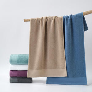 Serviette de bain en coton blanc pur pour hôtel et <span class=keywords><strong>spa</strong></span>, grande et absorbante, pour salons de beauté, chambres <span class=keywords><strong>d</strong></span>'<span class=keywords><strong>hôtes</strong></span>, logo personnalisable - Product Image 2