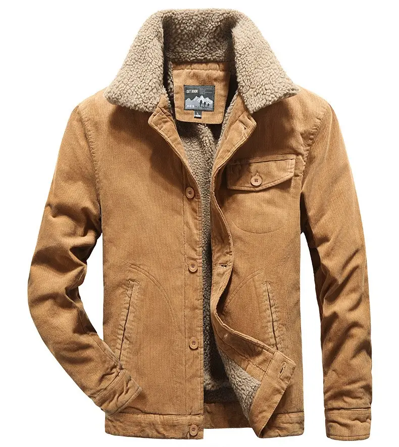 6Xl उच्च गुणवत्ता पुरुषों घिसना कोट ऊन कपास कॉरडरॉय जैकेट Windbreaker प्लस आकार सर्दियों कोट आकस्मिक आउटडोर बॉम्बर जैकेट