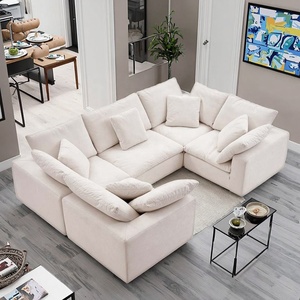 <span class=keywords><strong>Sofa</strong></span> đám mây hình chữ U hiện đại với ngỗng đổ đầy đồ nội thất phòng khách mô-đun sang trọng cho biệt thự và nhà xưởng - Product Image 1