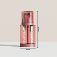 Flacon rond sans air en PETG personnalisé de 30 ml, conteneur de lotion avec pompe pour l'emballage des soins personnels