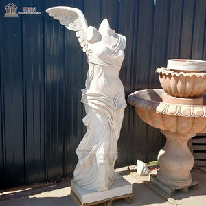 Célèbre Sculpture de jardin en pierre grande Statue en marbre sculpté <span class=keywords><strong>victoire</strong></span> ailée de samotrace - Product Image 4