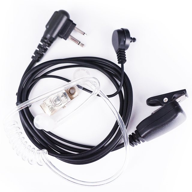 M1 Type 2 Pin FBI006 Acoustic Tube Earpiece Walkie Talkie Headset Earphone for motorola Radio KD0112