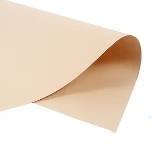 Rollo de papel Kraft de suministro de fábrica para hacer bolsas de alimentos o fiambrera Material papel artesanal PE impresión Offset papel virgen marrón