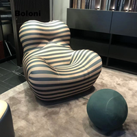 Boloni chaise longue en tissu au design unique meubles d'intérieur de l'amour de maman pour manger en plein air salon chambre à coucher salle d'étude