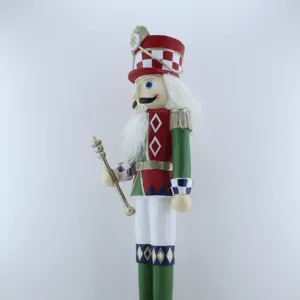 Large size polyresin nutcracker soldier for christmas decoration