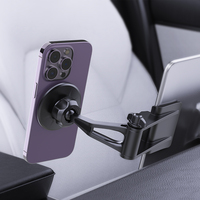 Support de téléphone magnétique de voiture portable flexible pour écran d'affichage de tableau de bord de pare-brise support de téléphone portable PC