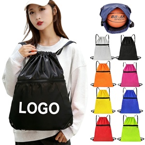 Wholesale <b>Drawstring</b> <b>Backpacks</b> Foldable Light Knapsack Casual Sport <b>Drawstring</b> Bagpack Promotional Gift Packsack for Events - Product Image 1