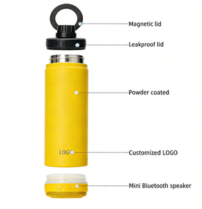 <span class=keywords><strong>Thermos</strong></span> intelligent de 22 oz avec haut-parleur <span class=keywords><strong>sans</strong></span> <span class=keywords><strong>fil</strong></span>, bouteille d'eau isotherme en acier inoxydable 304 personnalisable - Product Image 2