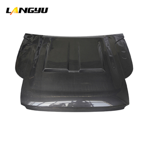 Sistema carrozzeria <span class=keywords><strong>Auto</strong></span> <span class=keywords><strong>Defender</strong></span> 90 110 130 Khan Design a secco in fibra di carbonio cofano anteriore per Land Rover - Product Image 4
