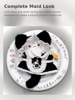 Costume de demoiselle d'honneur personnalisé OEM pour poupées en coton de 10 cm, robe de princesse à oreilles de chat, ensemble de vêtements de remplacement pour poupées