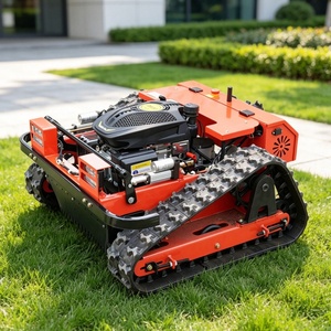 Cortadora de Césped con Motor de Gasolina, Certificación CE y EPA, con Orugas de Goma Agrícolas, Control Remoto, Robot Cortacésped, Envío Gratis - Product Image 1