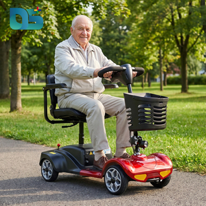 Scooter Eléctrico Plegable <span class=keywords><strong>de</strong></span> 4 Ruedas con Asiento <span class=keywords><strong>de</strong></span> Velocidad Ajustable, <span class=keywords><strong>Precio</strong></span> <span class=keywords><strong>de</strong></span> Fábrica al por Mayor ODM/OEM, <span class=keywords><strong>para</strong></span> Adultos Mayores - Product Image 4