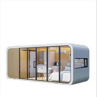 Maison préfabriquée d'extérieur villa moderne maison préfabriquée capsule spatiale pomme pod petite maison modulaire préfabriquée maison