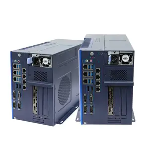 Intel Q170 C236 CPU Quad-core Embedded Computer 8*COM 10*USB 7*LAN 1*VGA 1*DP+HD-MI Industrial Fanless PC
