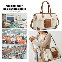 et cuir véritable maman fourre-tout grande capacité bébé organisateur sacs avec poche bouteille voyage maternité personnalisé