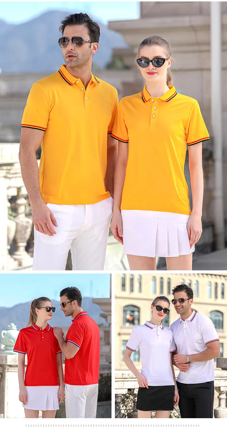 Ropa de golf de verano de secado rápido para hombre, camisetas y pantalones cortos transpirables con solapa para ropa activa de verano