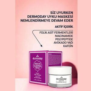 Mascarilla Nocturna Dermoday 8 Horas 50ml - Tratamiento Reparador Nocturno con Ácido Fólico y Polipéptidos en Hidrogel - Product Image 4