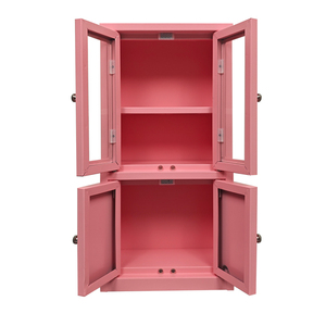 Mini porta magnetica a due battenti armadietto in metallo rosa per la casa decorazione da tavolo pieghevole per soggiorno <span class=keywords><strong>mobili</strong></span> regali per le feste dei bambini - Product Image 2