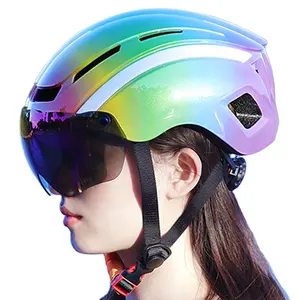 SANFS Wholesale Outdoor Sports Protective Riding Helmets Led Safety Bike Helmet Children Cycling Helmet With Glasses