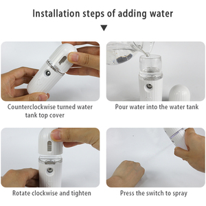 Pulverizador de vapor manual portátil recargable nebulizador atomizador humidificador vaporizador Facial - Product Image 6