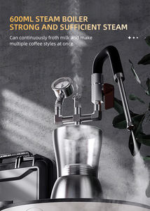 Mousseur à lait en acier inoxydable 450 ml + 600 ml, chauffe-eau, mousseur à crème, mousseur à lait vapeur - Product Image 3