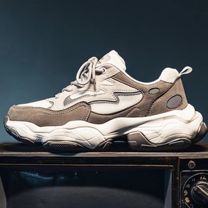 Chaussures de sport confortables à lacets pour hommes, de haute qualité, décontractées, noires, pour la course en plein air, automne/hiver - Product Image 3