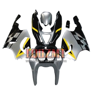 Carenado para <span class=keywords><strong>KAWASAKI</strong></span> <span class=keywords><strong>NINJA</strong></span> ZX750 ZX 7R 750, 1996, 1997, 1998, <span class=keywords><strong>1999</strong></span>, 191LQ.37, amarillo plateado, ZX 7, R, 00, 01, 02, 03, Bodys - Product Image 1