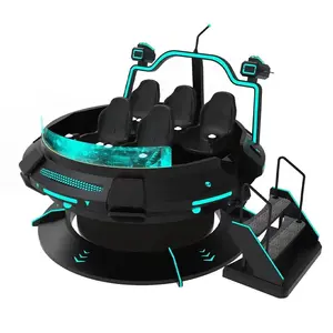 Best Price VR Ship 360 Degree Rotating Chair 9D Virtual Reality Simulator VR Machine 5 Seats VR Magic UFO