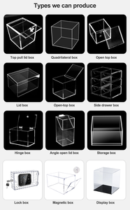 Factory Custom Large Small Acrylic Box Acrylic <strong>clear</strong> <strong>Boxes</strong> Display Big Acrylic Shoe <strong>Gift</strong> Candy Flower Storage Box - Product Image 2