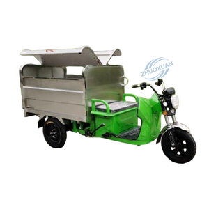 Tricycle électrique de ramassage des déchets 500L à bac unique 48V 580W, charge utile 100-200kg, autonomie 50-70km pour l'aménagement urbain - Product Image 1
