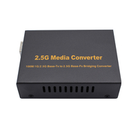 Konverter Media Fiber ke Ethernet 2.5G SC RJ45, Transceiver 2.5G Auto-Negotiate Kompatibel dengan Kabel Patch Fiber Optik SC/PC