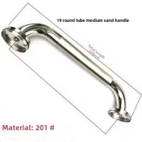 304 acier inoxydable anti-dérapant main courante personnes âgées amicales salle de bain Anti-chute barre d'appui toilette sans barrière salle de bain accessoire