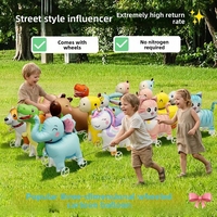 Globos de Animales del Zodíaco con Ruedas para Niños, Decoraciones para Fiestas de Cumpleaños, Regalos para Días Festivos, Juguetes para Carnavales y Puestos de Venta al Aire Libre