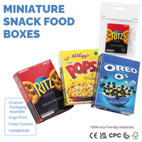 Modèles en résine personnalisés en gros pour usine, ODM OEM, mini-boîtes de snacks, céréales, biscuits, mini-marché de proximité