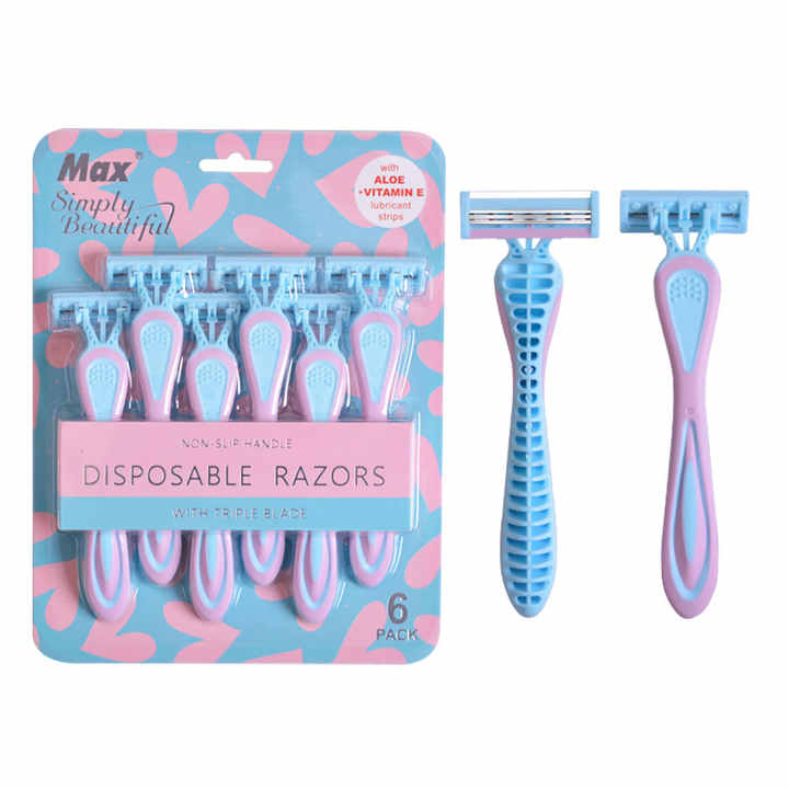 MAX Factory 2025 New Products 6Pcs/Pack Blister Package Triple Blade ...