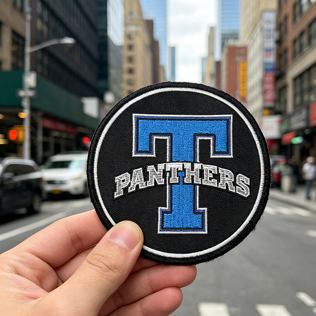 Custom Eco Friendly Recycled Material Outdoor Iron on Sew on Embroidered Patch for Shoes Hats Bags Clothing