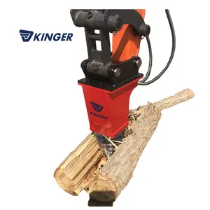 KINGER cone splitter wood splitting machine for excavator hydraulic log splitter