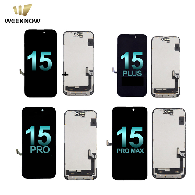 Factory Wholesale JK In-cell Soft OLED Screen for iPhone 15 Pro /15pro Max Touch Display Assembly 120Hz Repair Replacement