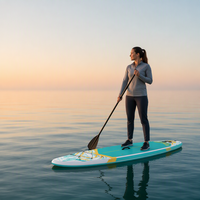 Planche à pagaie SUP tout-terrain - PVC Drop Stitch 3 ailerons Stabilité garantie Anti-retournement Grande force flottante Sports nautiques en extérieur