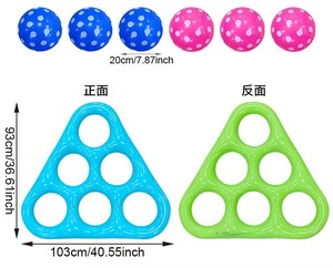 Vente en gros usine : Tapis flottant gonflable en PVC personnalisé, jeu de lancer d'anneaux aquatiques, jouet de piscine pour enfants et divertissement - Product Image 3
